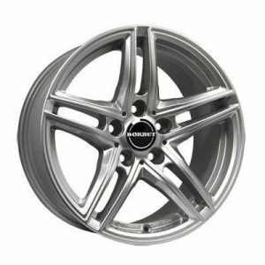 Llanta de aluminio Borbet XR 6.5x16 ET22 5x112 66.6 (Brillante, Gris, Plata) · BMW Serie 3