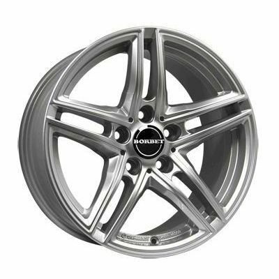 Llanta de aluminio Borbet XR 7.5x17 ET36 5x112 66.6 (Brillante, Gris, Plata) · Cupra Formentor