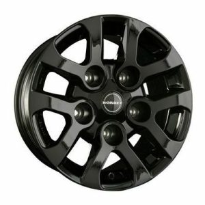 Llanta de aluminio Borbet LD 8x16 ET5 5x165.1 113 (Brillante, Negro) · Land Rover Defender