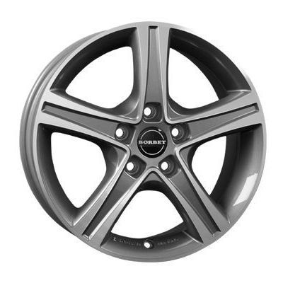 Llanta de aluminio Borbet CWD 6x16 ET68 5x118 71.1 (Antracita, Brillante, Pulido) · Citroën Jumper