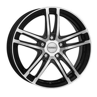 Llanta de aluminio Dezent TZ 6.5x16 ET40 5x110 65.1 (Negro, Pulido) · Jeep Renegade