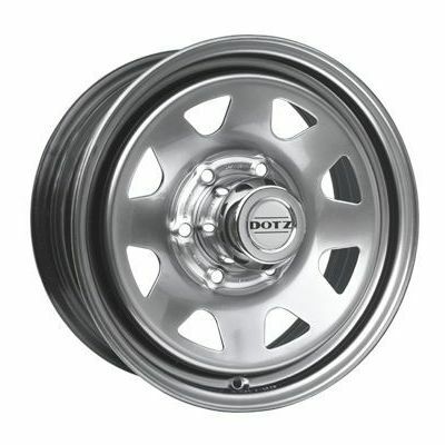 Llanta de aluminio Dotz Pharao 6x15 ET45 5x139.7 110 (Gris, Plata) · Lada Niva/Taiga