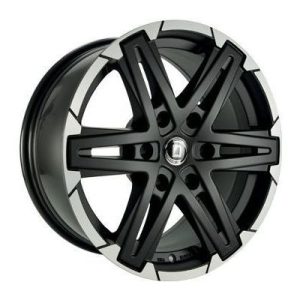 Llanta de aluminio Diewe Grezzo 8.5x18 ET42 6x114.3 66.1 (Negro) · Renault Alaskan