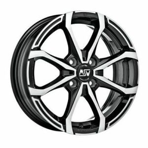 Llanta de aluminio MSW X4 6x16 ET40 4x100 63.3 (Brillante, Negro, Pulido) · Fiat Fiorino