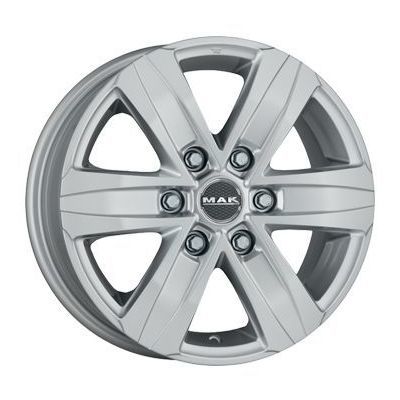 Llanta de aluminio MAK Stone 6 8x18 ET50 6x139.7 93.1 (Gris, Plata) · Ford Ranger