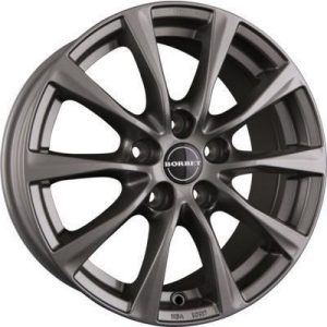 Llanta de aluminio Borbet RE 7.5x17 ET37 5x112 66.6 (Gris) · Seat Leon, Seat Ateca