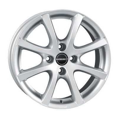 Llanta de aluminio Borbet LV4 6.5x15 ET35 4x100 64 (Gris, Plata) · Renault Clio