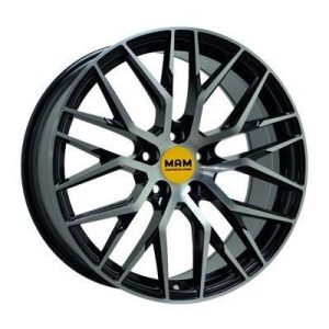 Llanta de aluminio MAM RS4 7.5x17 ET35 5x112 66.6 (Negro, Pulido) · Seat Leon