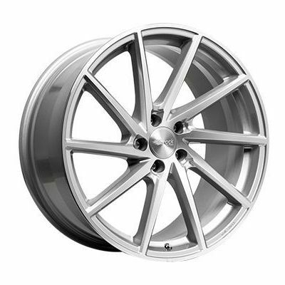 Llanta de aluminio Brock B37 8x18 ET35 5x114.3 72.6 (Gris, Plata, Pulido) · Genesis Genesis