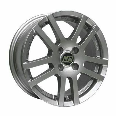 Llanta de aluminio MSW 22 5.5x14 ET35 4x100 63.4 (Gris, Plata) · Fiat Seicento