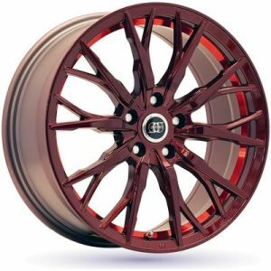 Llanta de aluminio Infiny Spike 8x18 ET42 5x112 66.5 (Rojo) · Audi V8