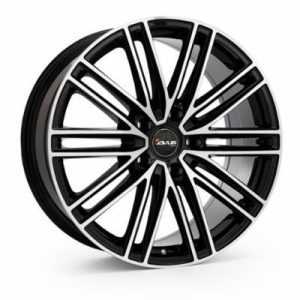 Llanta de aluminio Avus AC-M08 10x22 ET19 5x112 66.6 (Negro, Pulido) · Audi RS Q8