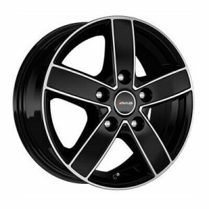 Llanta de aluminio Avus AC-V51 7.5x18 ET38 5x114 66.1 (Negro, Pulido) · Fiat Talento