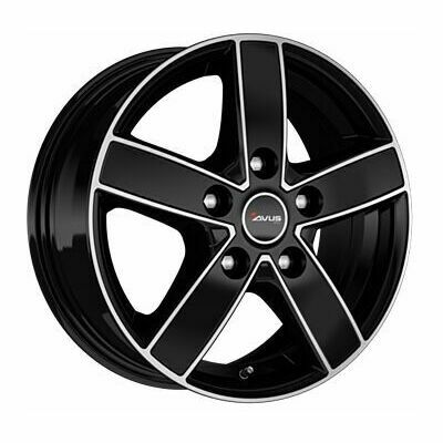 Llanta de aluminio Avus AC-V51 7.5x18 ET38 5x114 66.1 (Negro, Pulido) · Fiat Talento