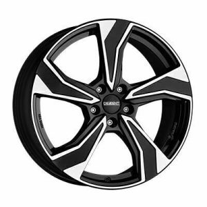 Dezent KB Llanta de aluminio Dezent KB 7.5x18 ET44 5x108 65.1 (Negro, Pulido) · Jeep Compass
