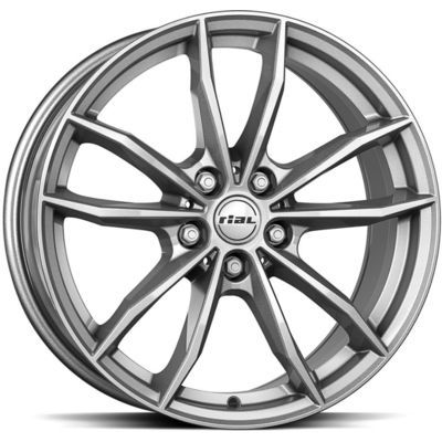 Llanta de aluminio Rial X12 8.5x19 ET35 5x112 66.6 (Gris) · BMW X5
