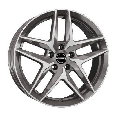 Llanta de aluminio Borbet Z 8x19 ET27 5x112 66.5 (Antracita, Brillante, Pulido) · Audi A4