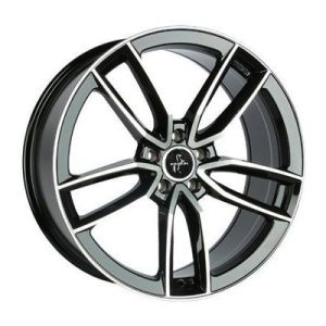 Llanta de aluminio Keskin KT21 7.5x17 ET30 5x112 66.6 (Negro, Pulido) · Volkswagen Tiguan