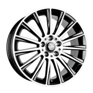 Llanta de aluminio Keskin KT18 7x17 ET38 5x112 66.6 (Negro, Pulido) · Volkswagen Tiguan