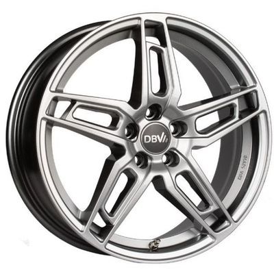Llanta de aluminio DBV 5DS 005 7x17 ET48 5x112 70.1 (Gris, Plata) · Seat Leon